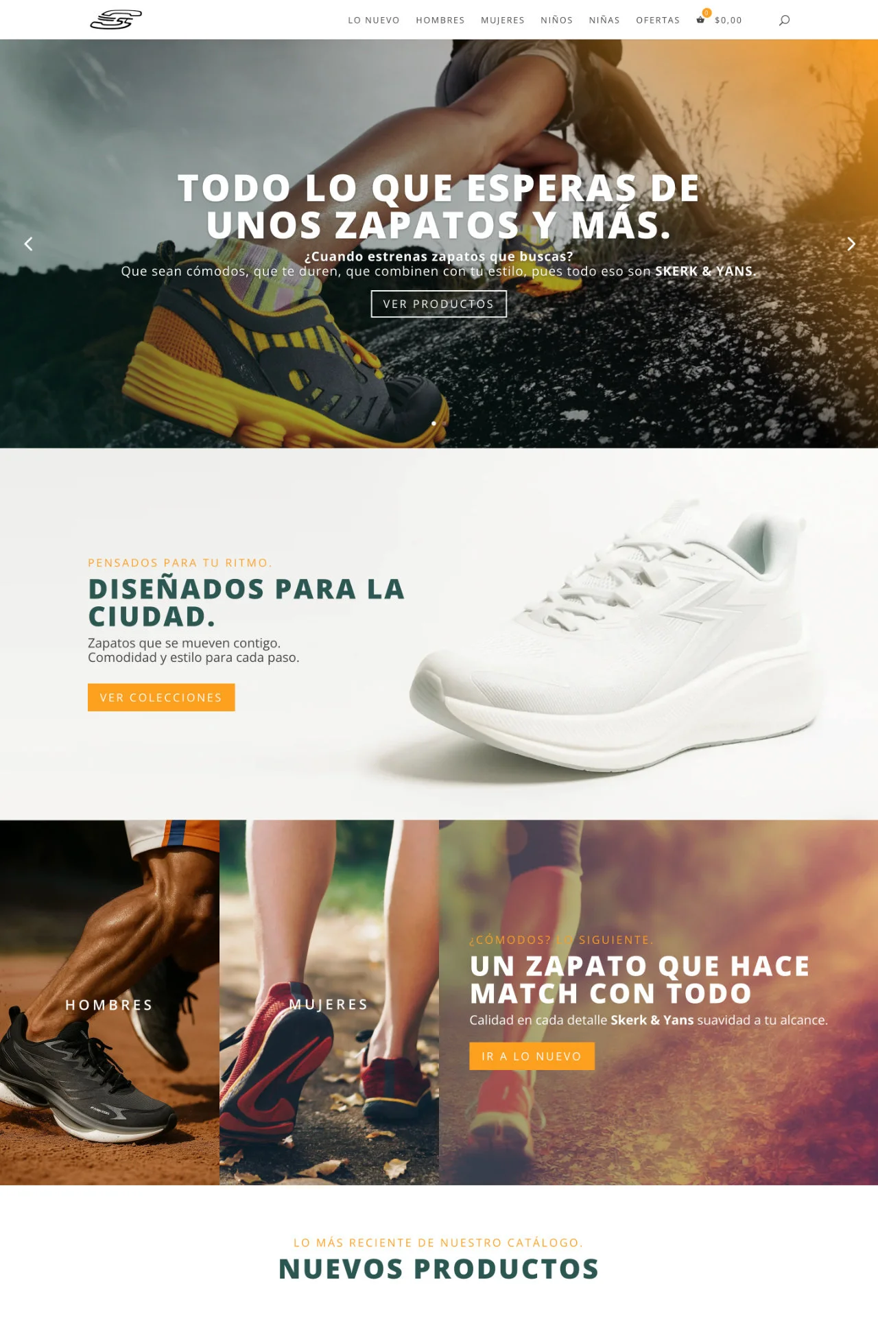 proyectos recientes de páginas de ventas